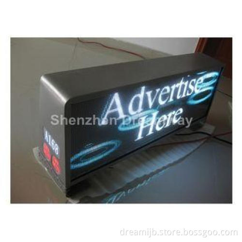 Customized 5mm Pixel SMD RGB Taxi LED Display 40000 Dots wi